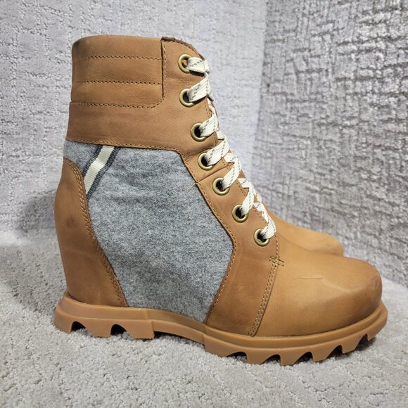 Sorel Joan of Arctic Wedge III Lexie Brown Boots NL4362-243 Women's Size 8.5 US - Picture 5 of 12
